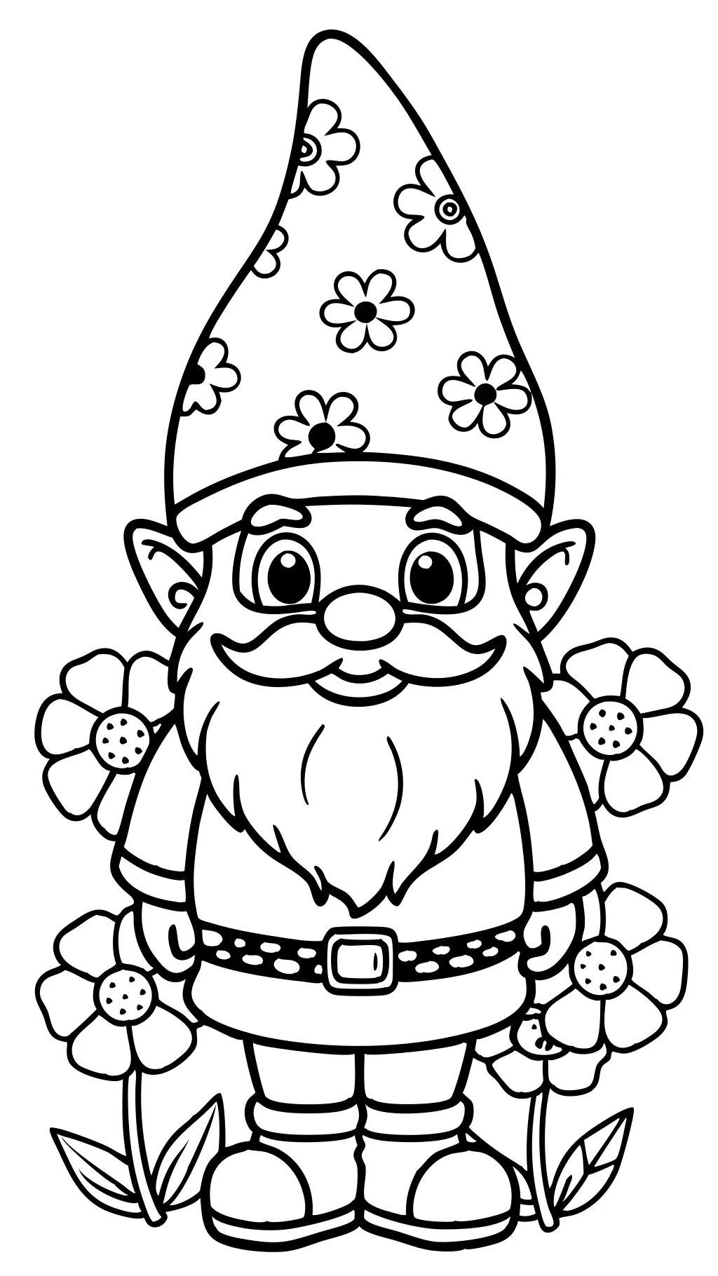 coloriages gnome imprimable